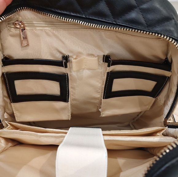 Sandy Lisa St. Tropez Quilted Backpack for Laptop 15.6\
